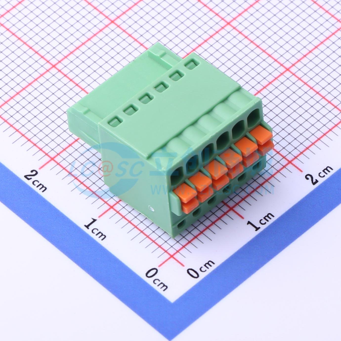 点击查看大图 DB2EKD-2.5-6P-GN实物图