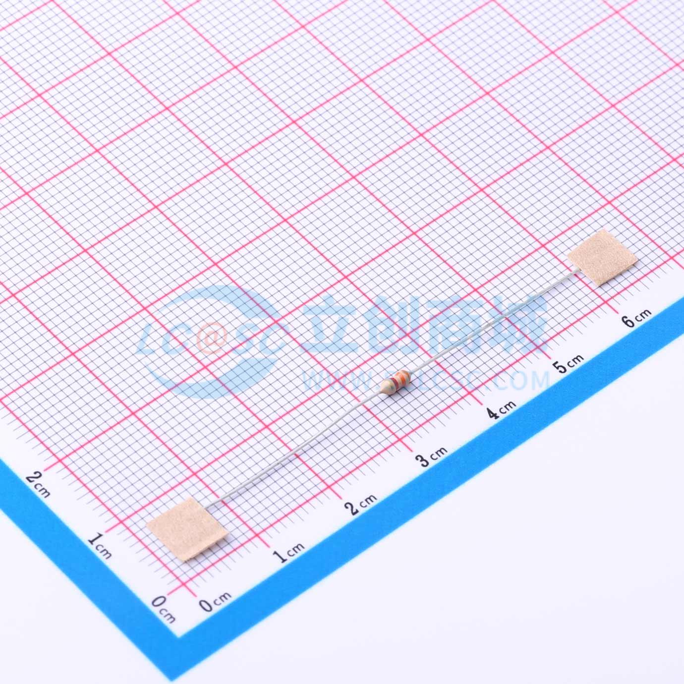 点击查看大图 CR1/8W-3K3±5%-OT52实物图