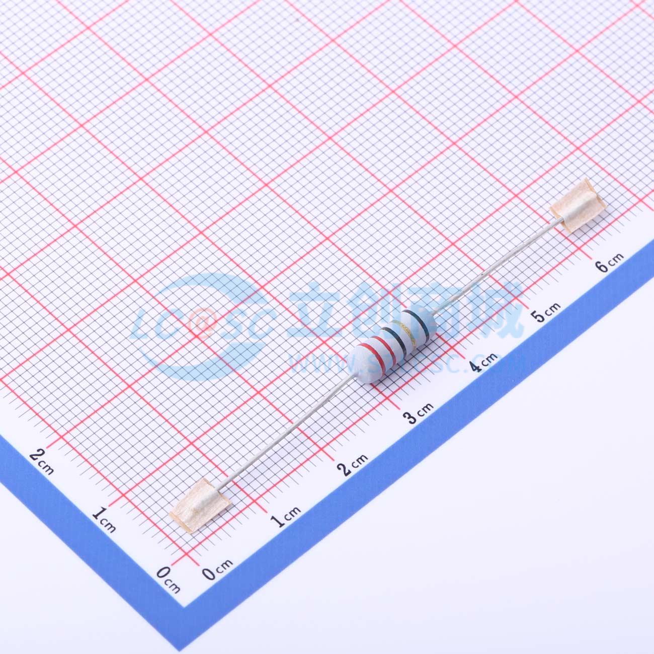 点击查看大图 KNP1W-22Ω±5%-6T52实物图