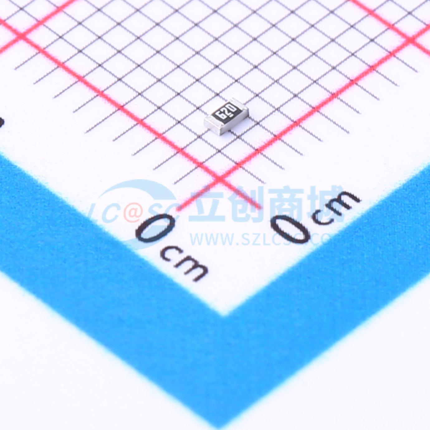 点击查看大图 FRC0603F62R0TS实物图