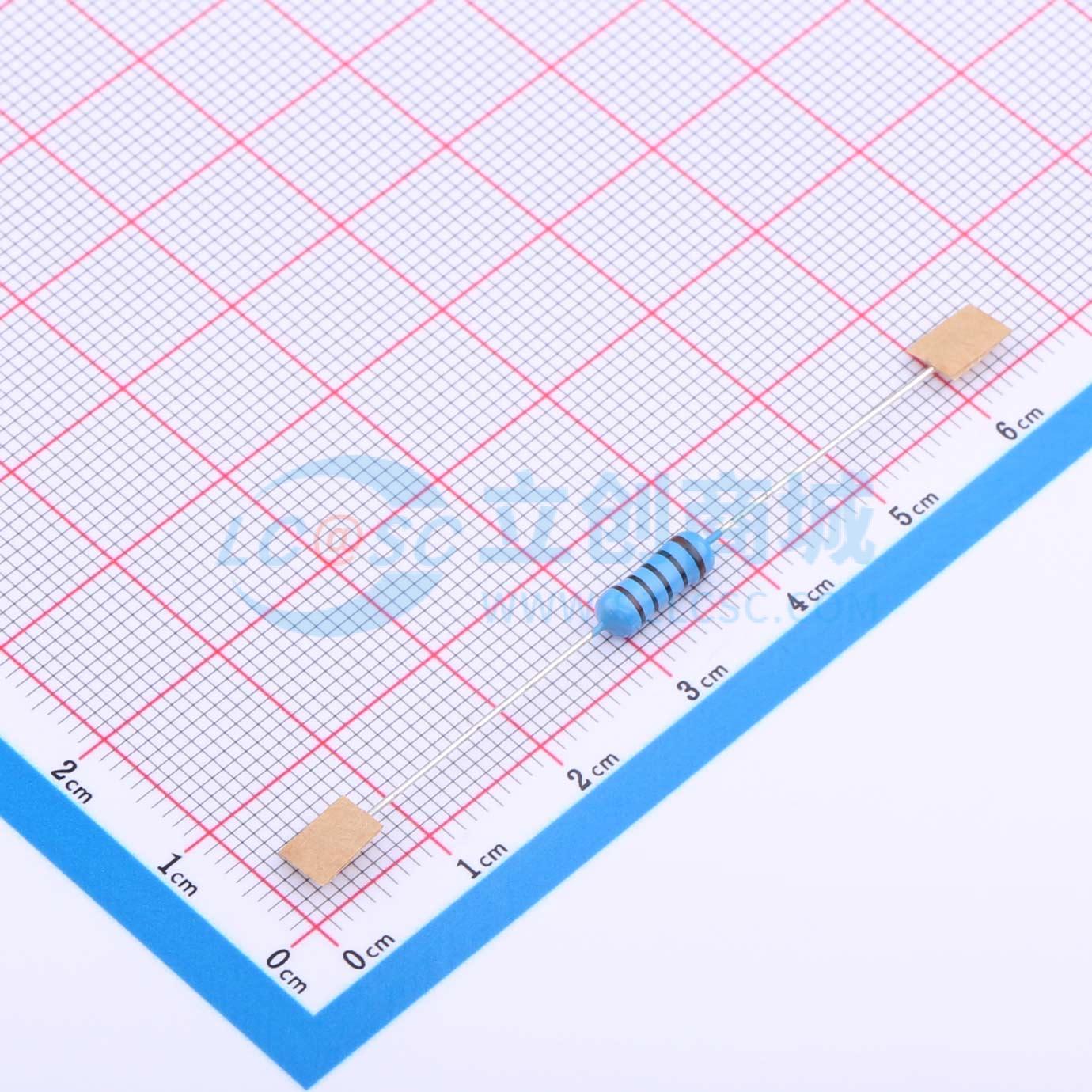 点击查看大图 MF1/2W-100Ω±1%-XT52实物图