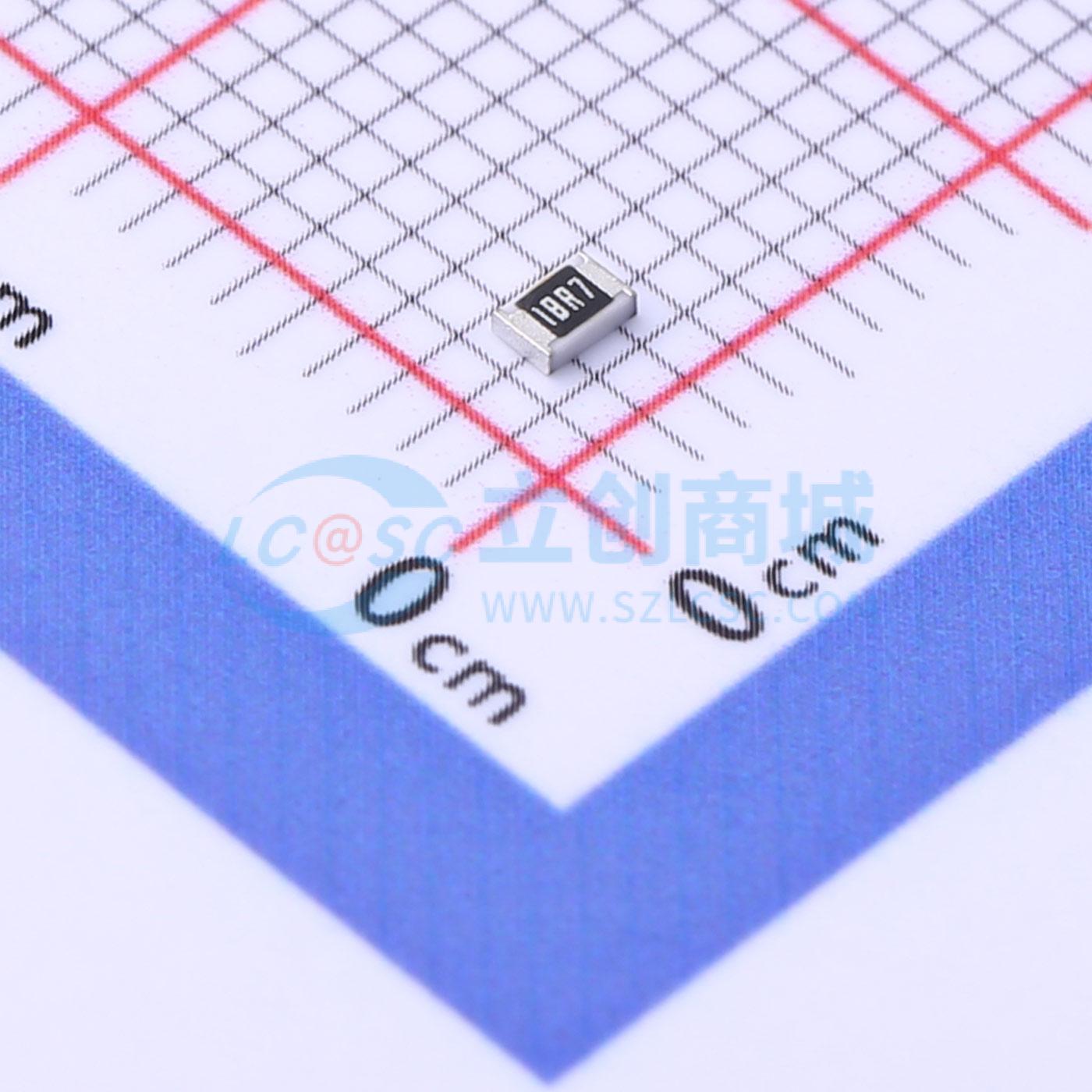 点击查看大图 FRC0805F18R7TS实物图