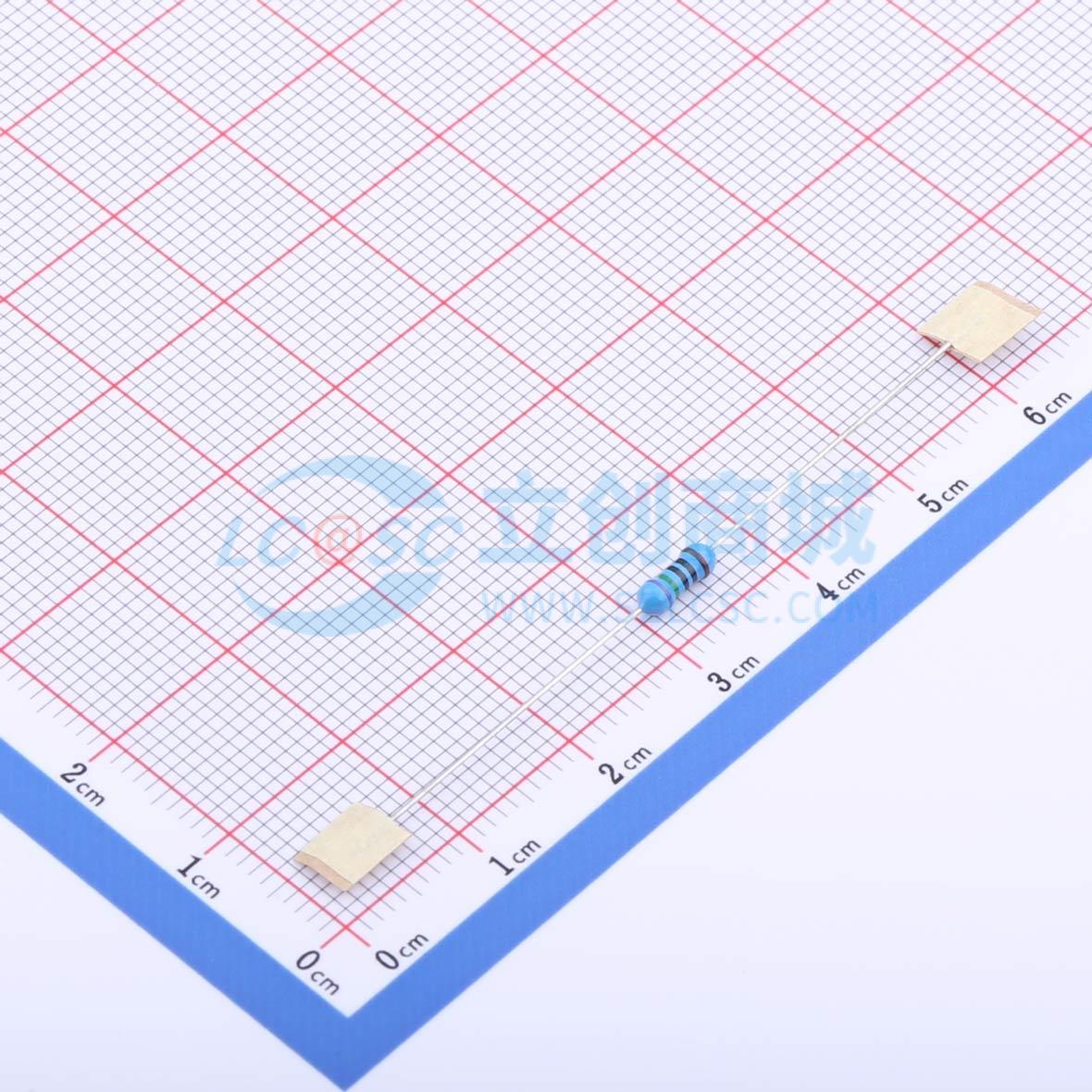 点击查看大图 MF1/4W-750Ω±1%-ST52实物图