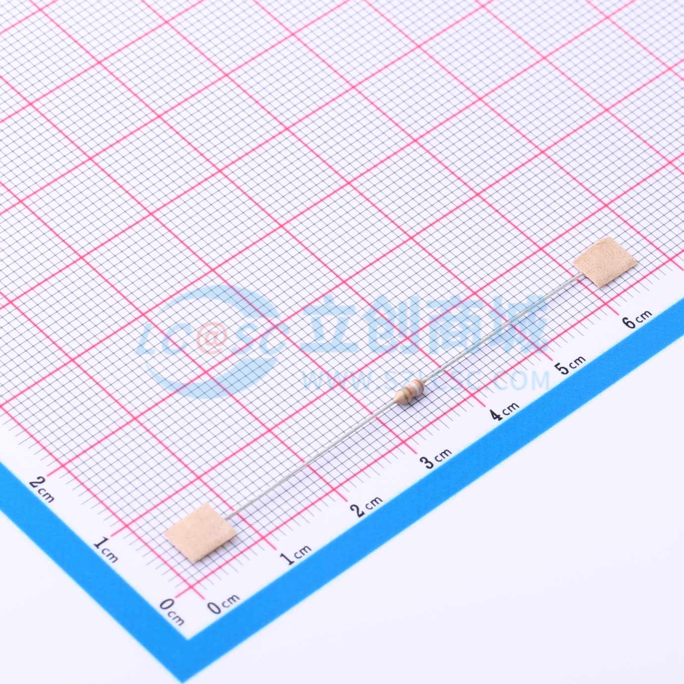 点击查看大图 CR1/8W-39K±5%-OT52实物图