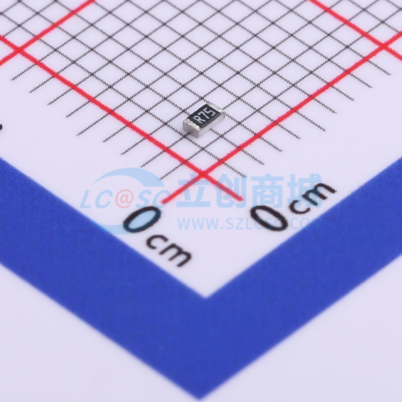 点击查看大图 RL0603JR-070R75L实物图