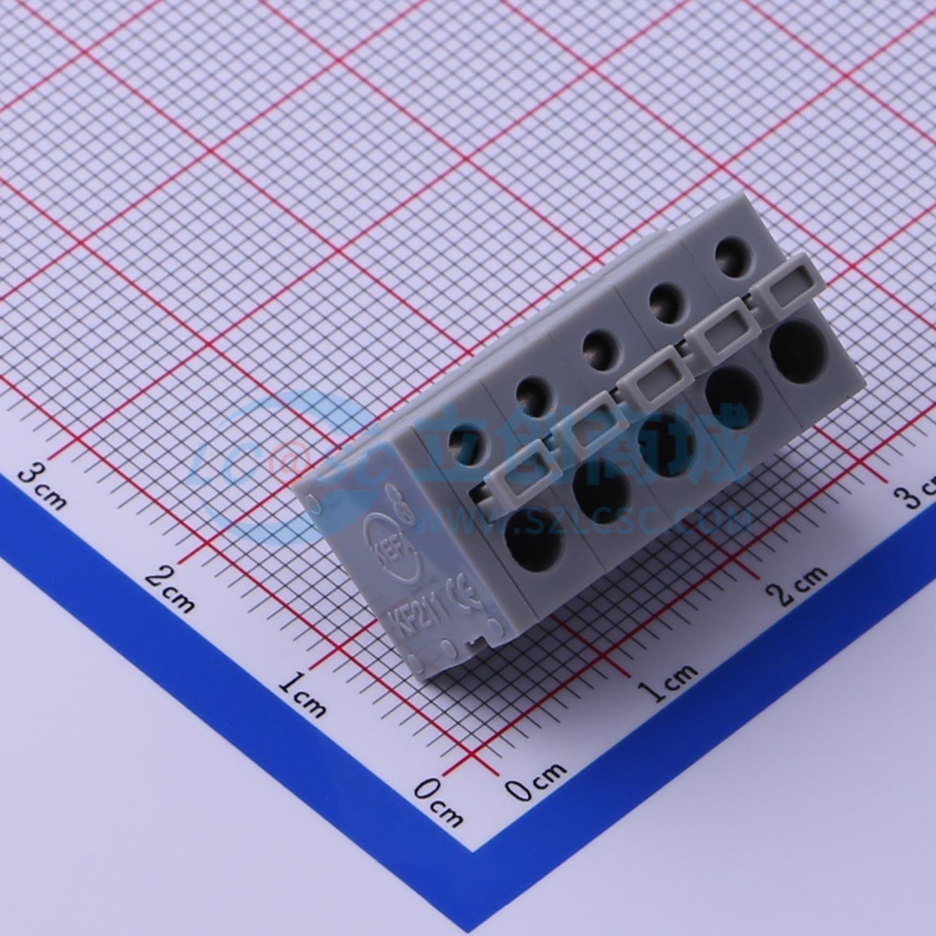 点击查看大图 KF211V-5.0-5P实物图