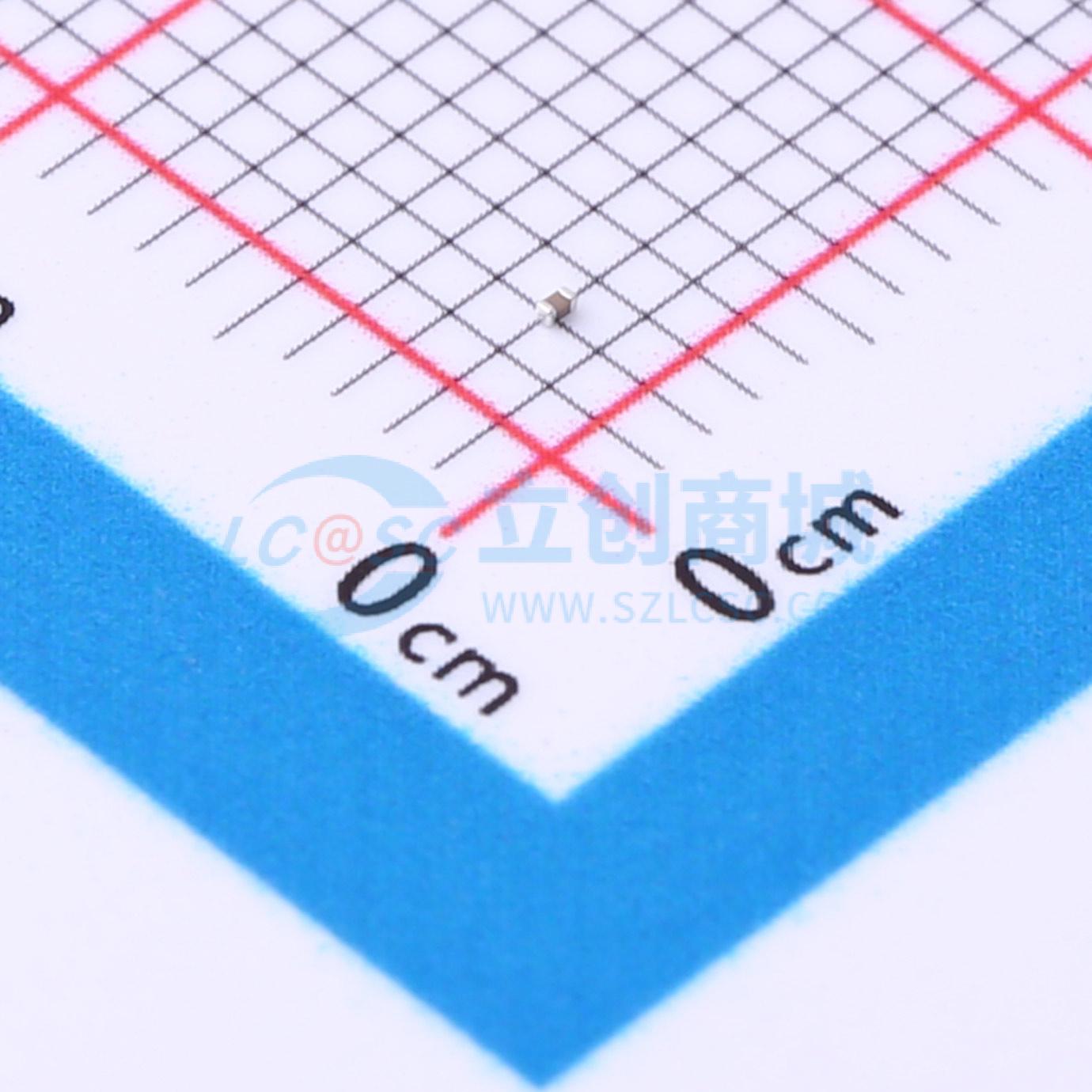 点击查看大图 TCC0201X5R104K160ZT实物图