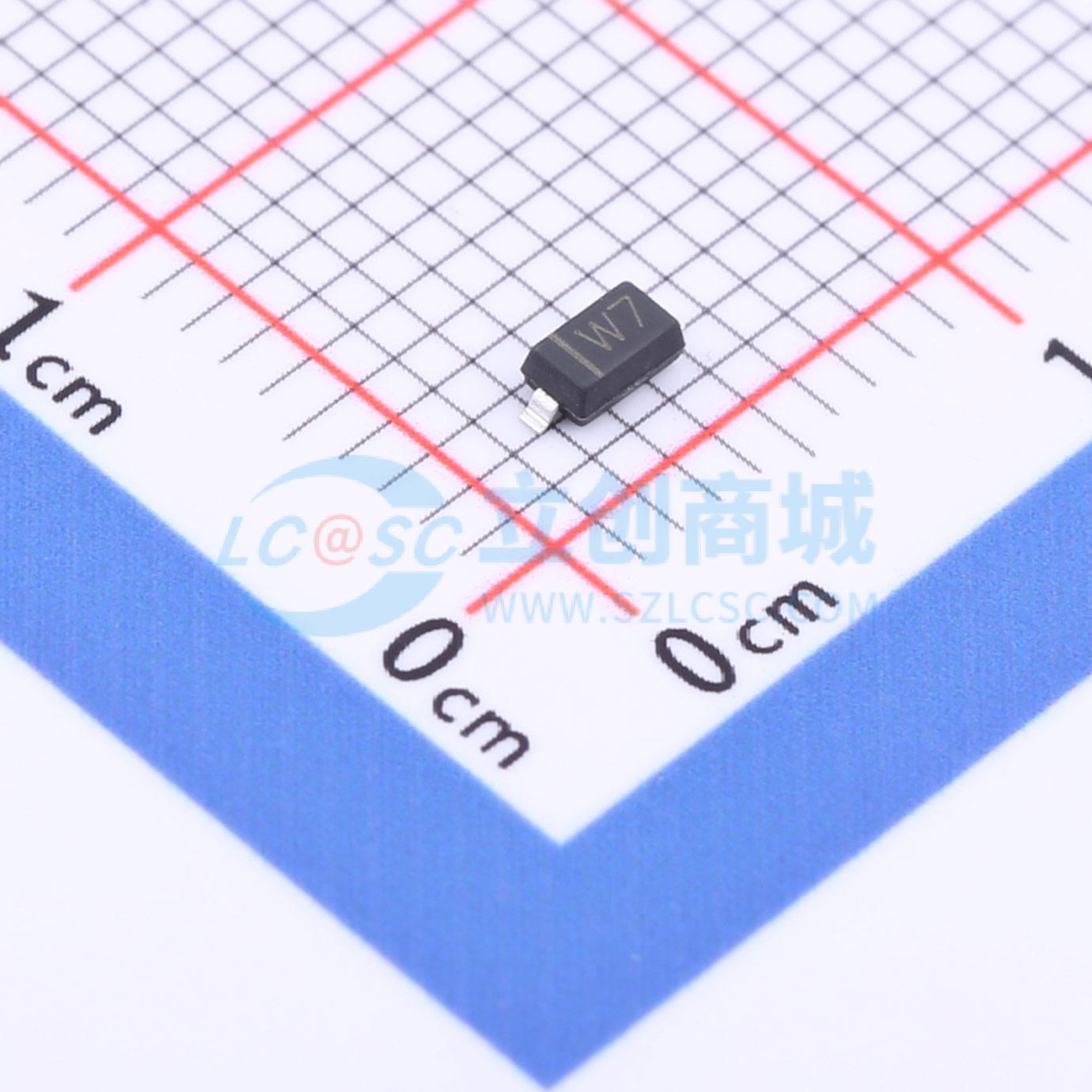 点击查看大图 BZT52C4V7实物图