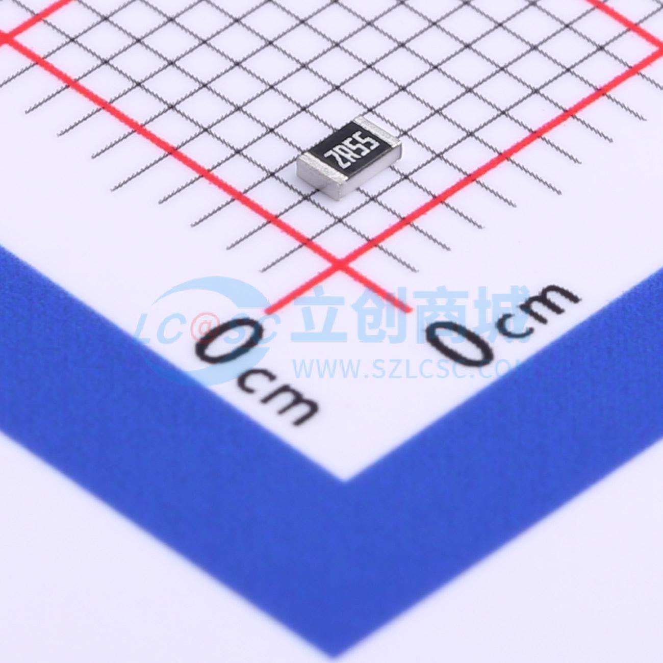 点击查看大图 RC0805FR-072R55L实物图