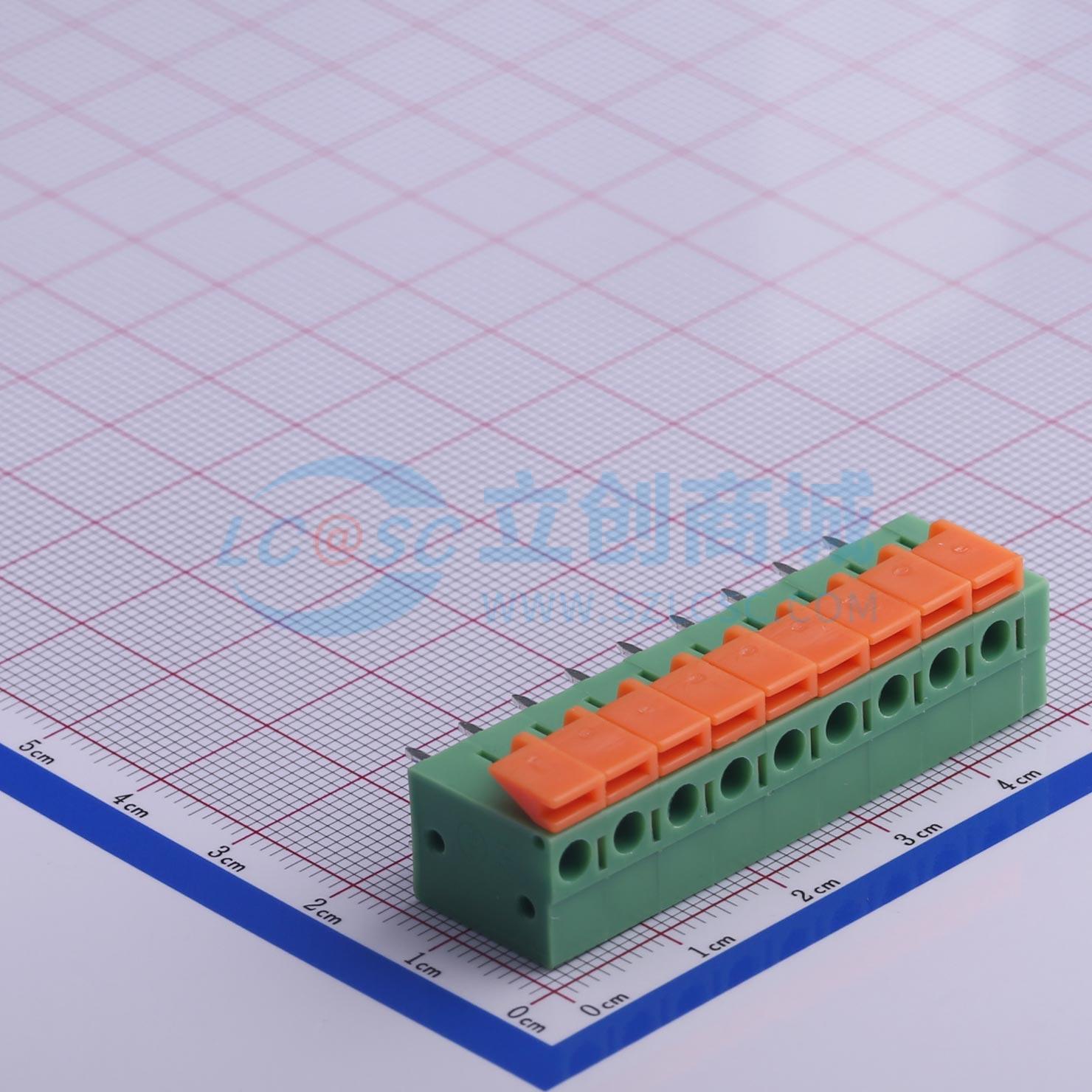 点击查看大图 KF142V-5.08-9P实物图