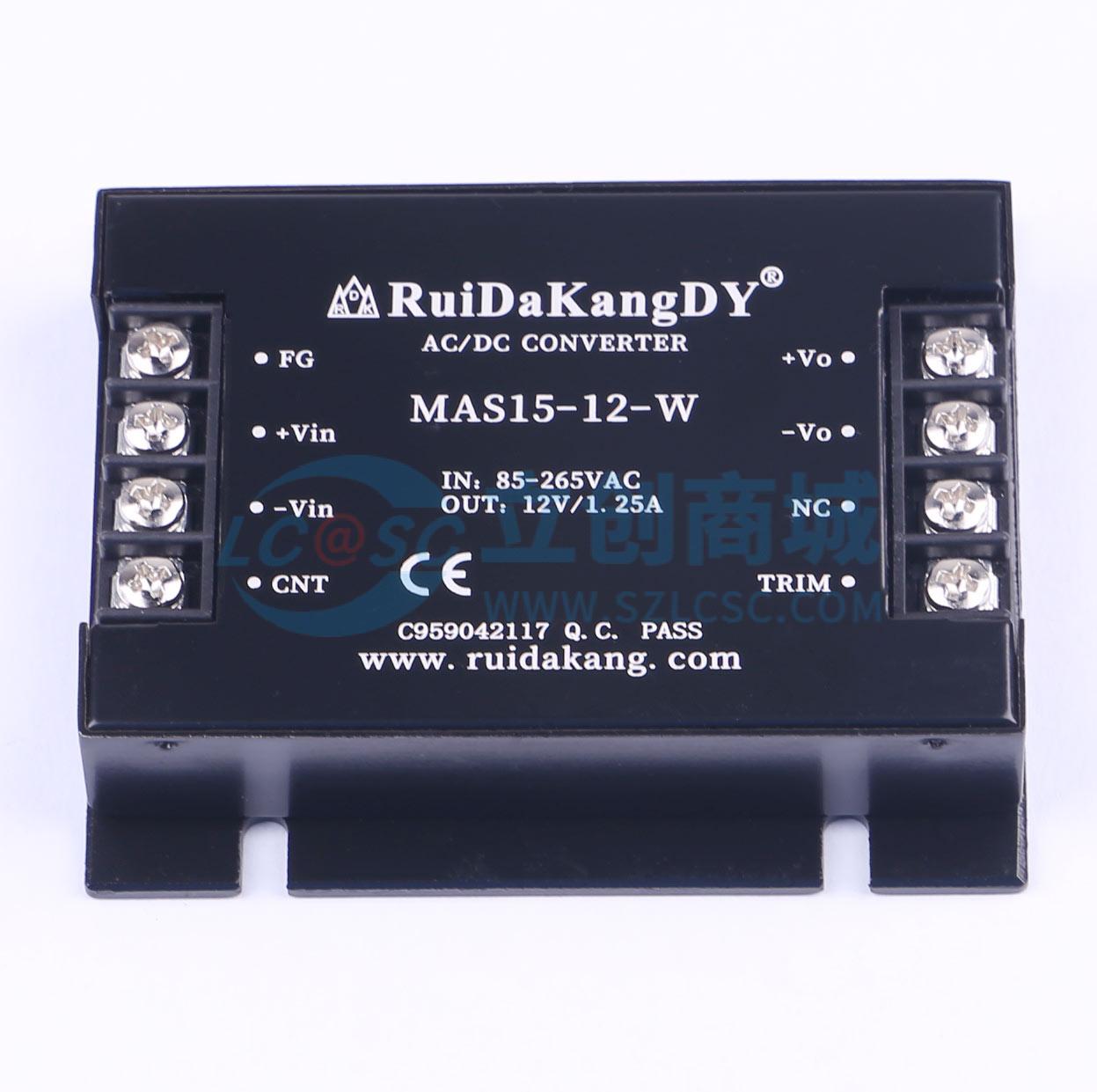 点击查看大图 MAS15-12-W实物图