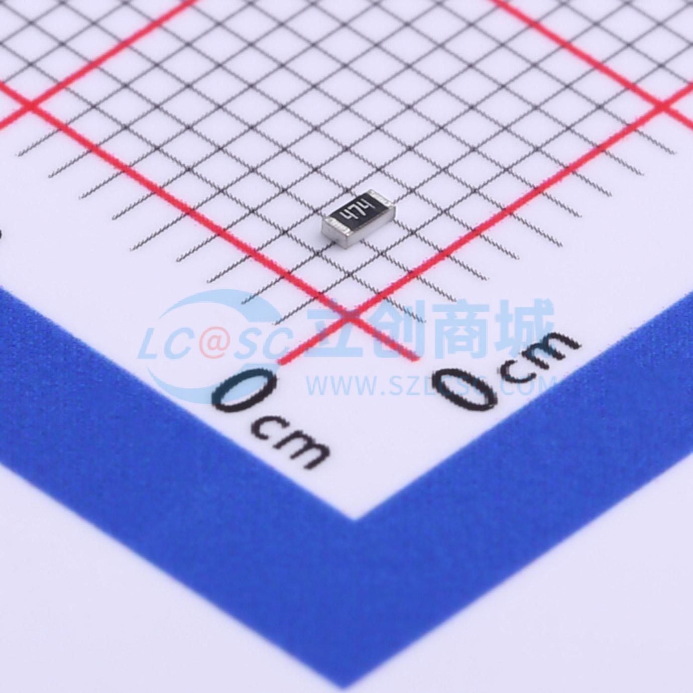 点击查看大图 MCR03ERTJ474实物图