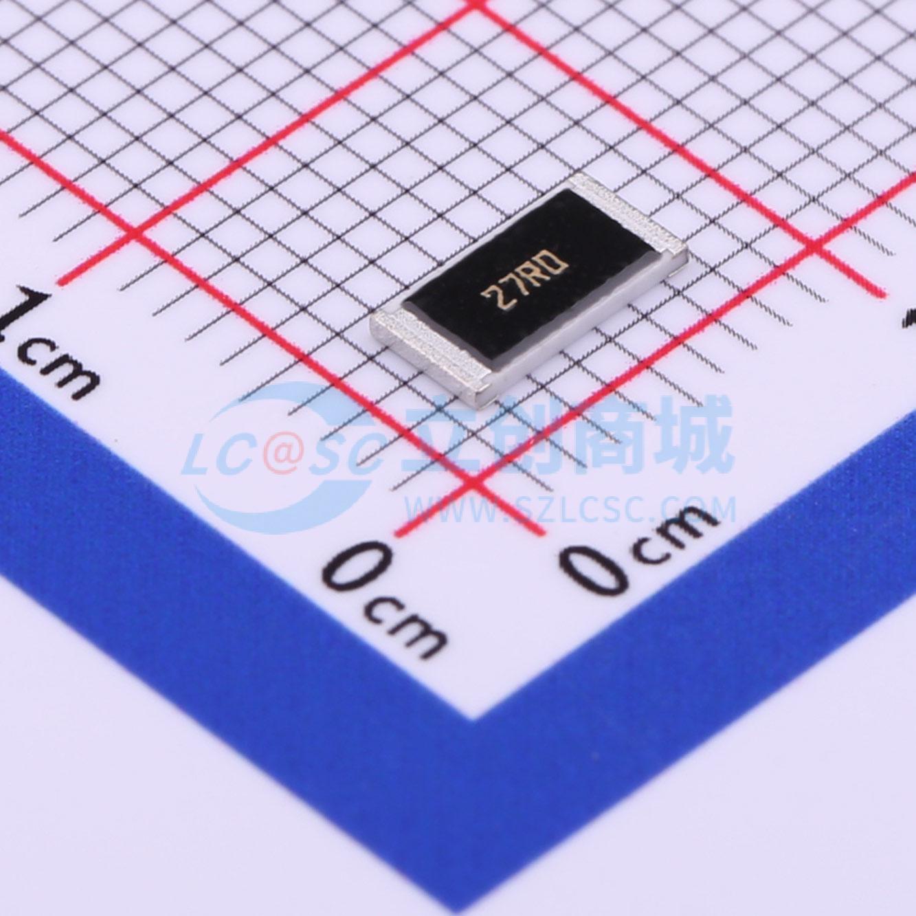 点击查看大图 MCR100JZHF27R0实物图