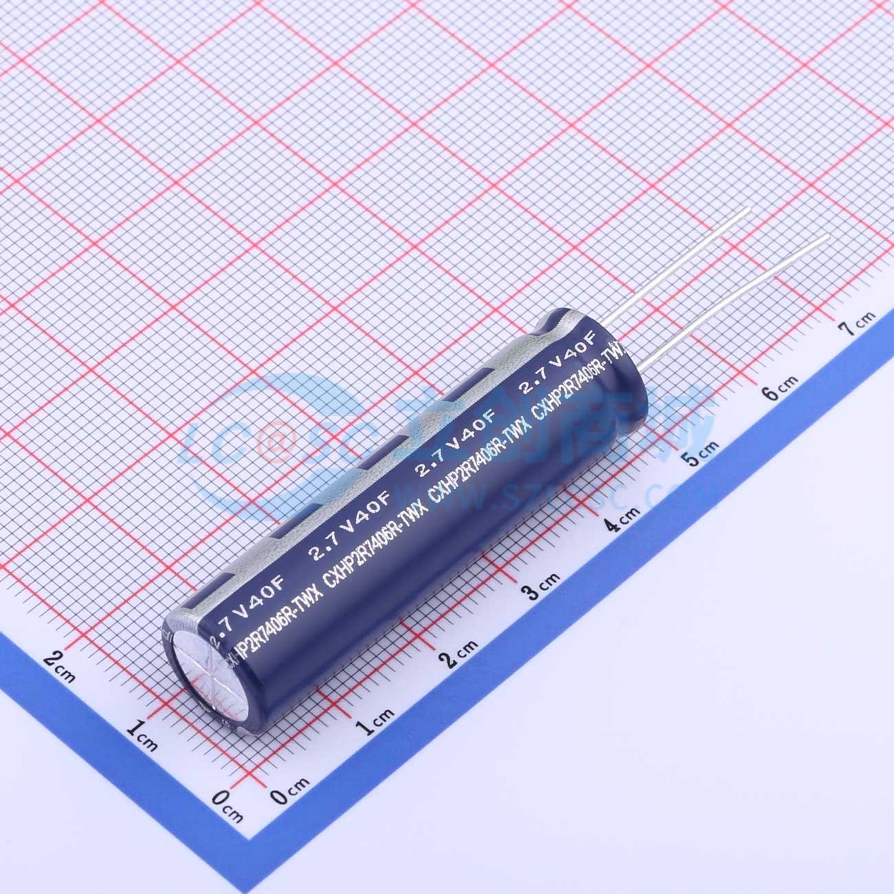 点击查看大图 CXHP2R7406R-TWX 2.7V40F实物图