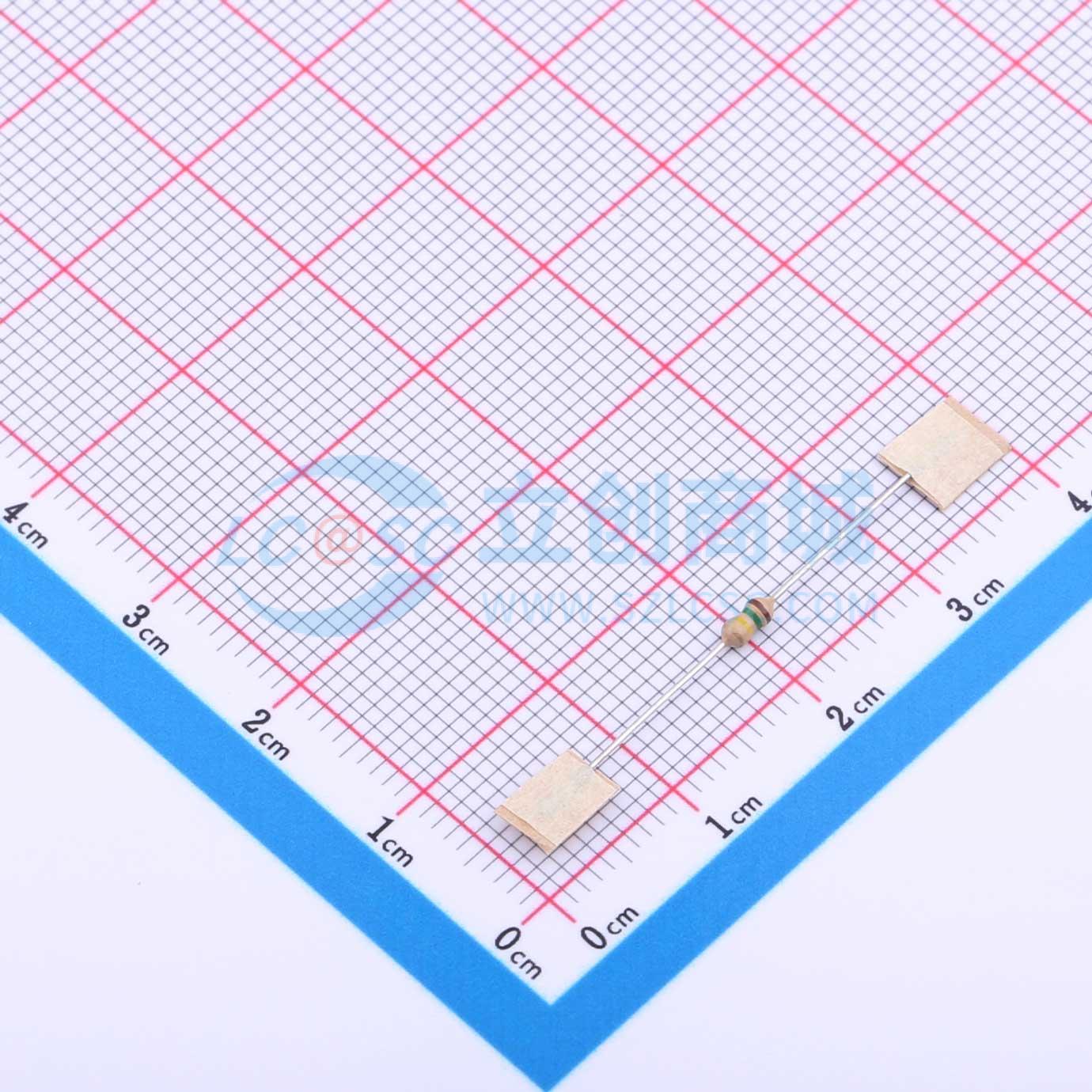 点击查看大图 CR1/8W-150K±5%-ST26实物图