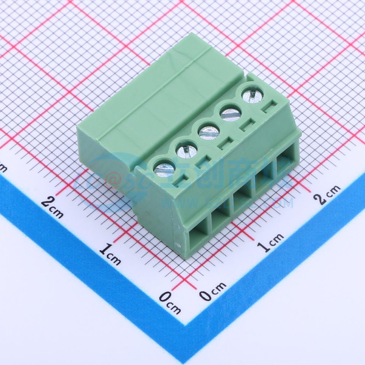 点击查看大图 DB2EKR-3.81-5P-GN-S实物图