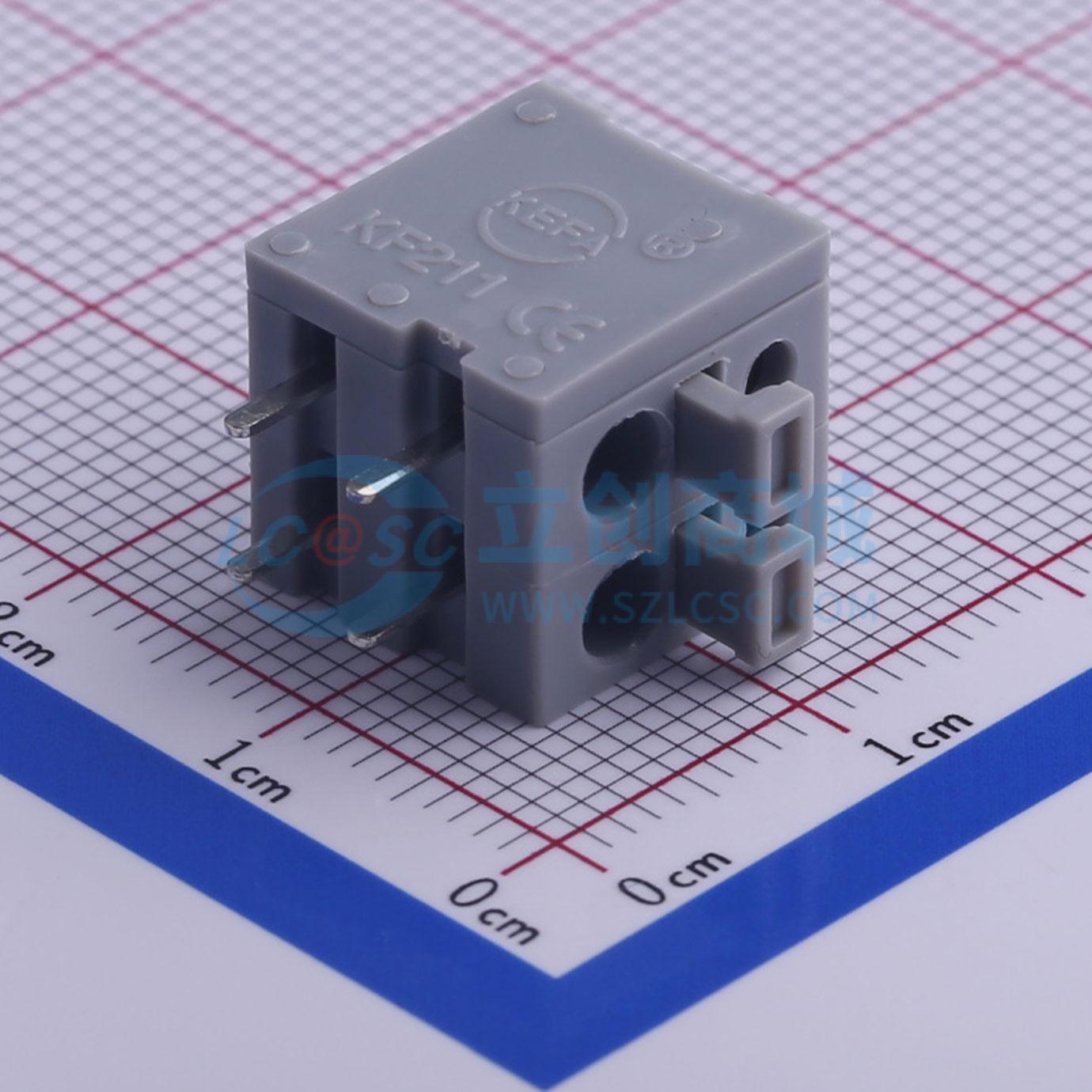 点击查看大图 KF211R-5.0-2P实物图