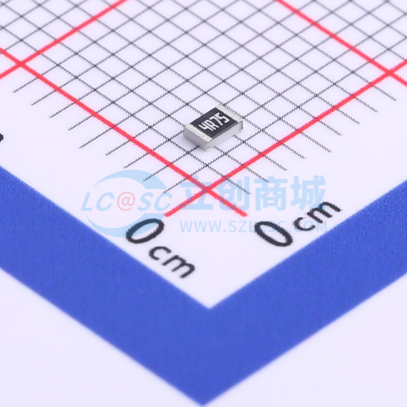 点击查看大图 RC0805FR-074R75L实物图