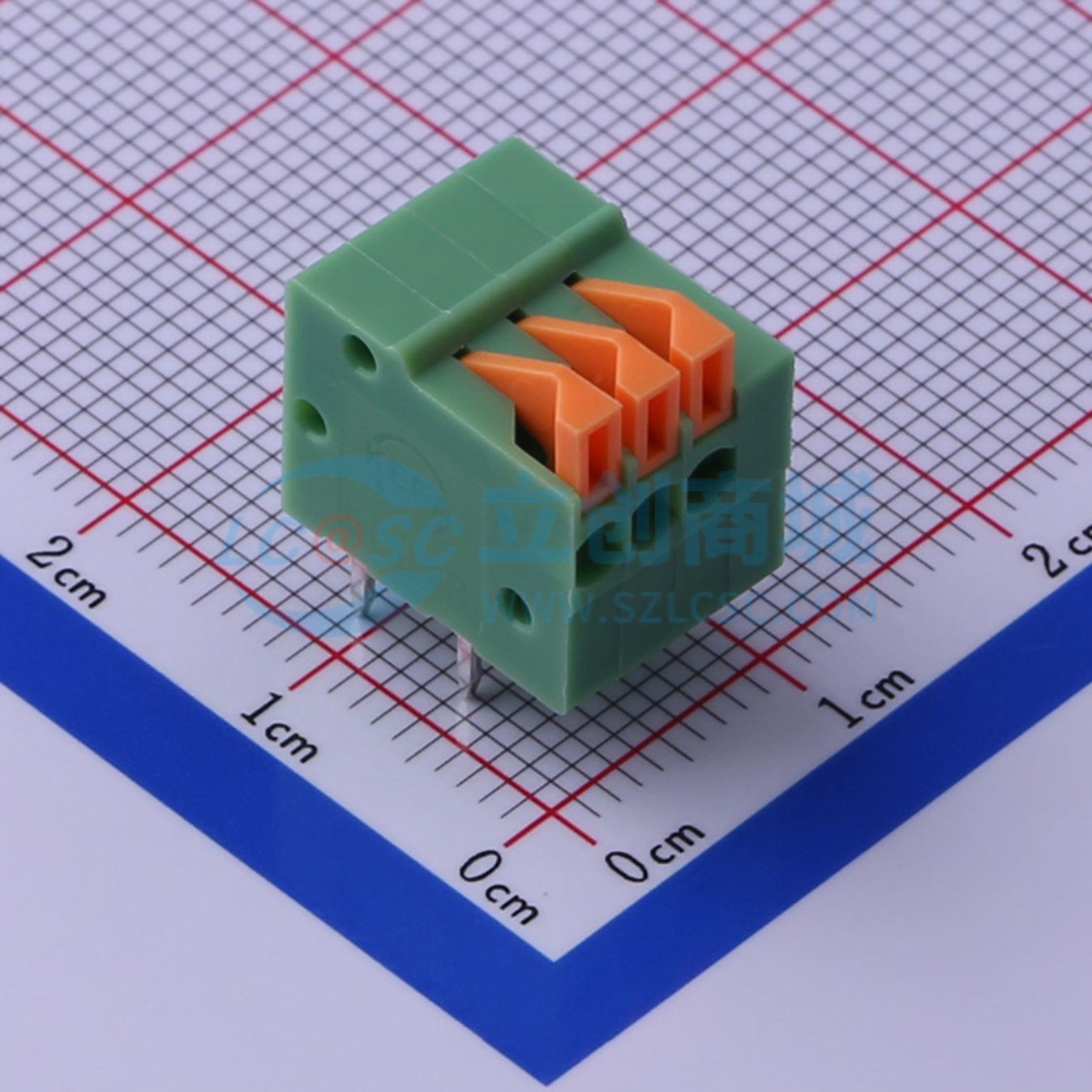 点击查看大图 KF141R-2.54-3P实物图