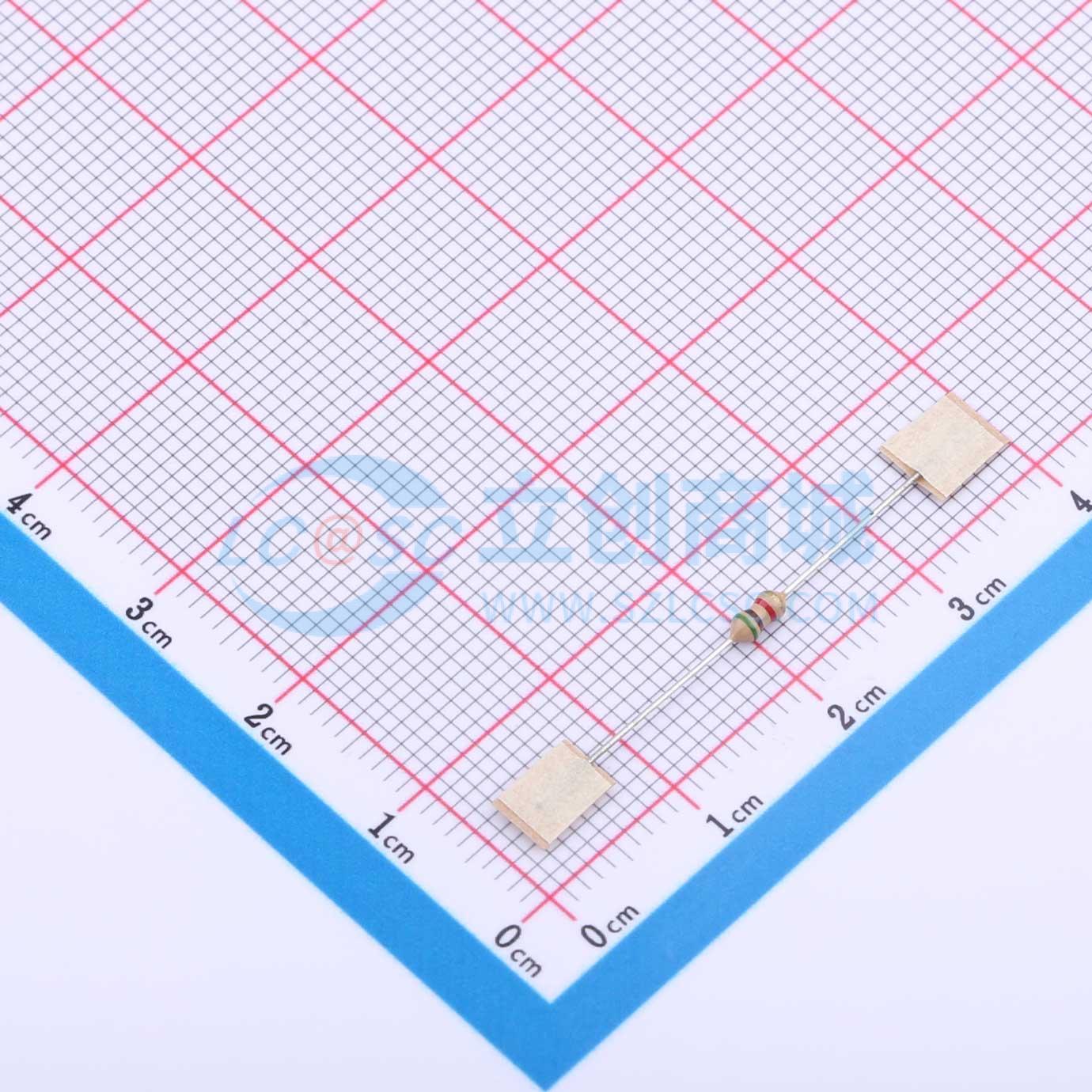 点击查看大图 CR1/8W-5K1±5%-ST26实物图