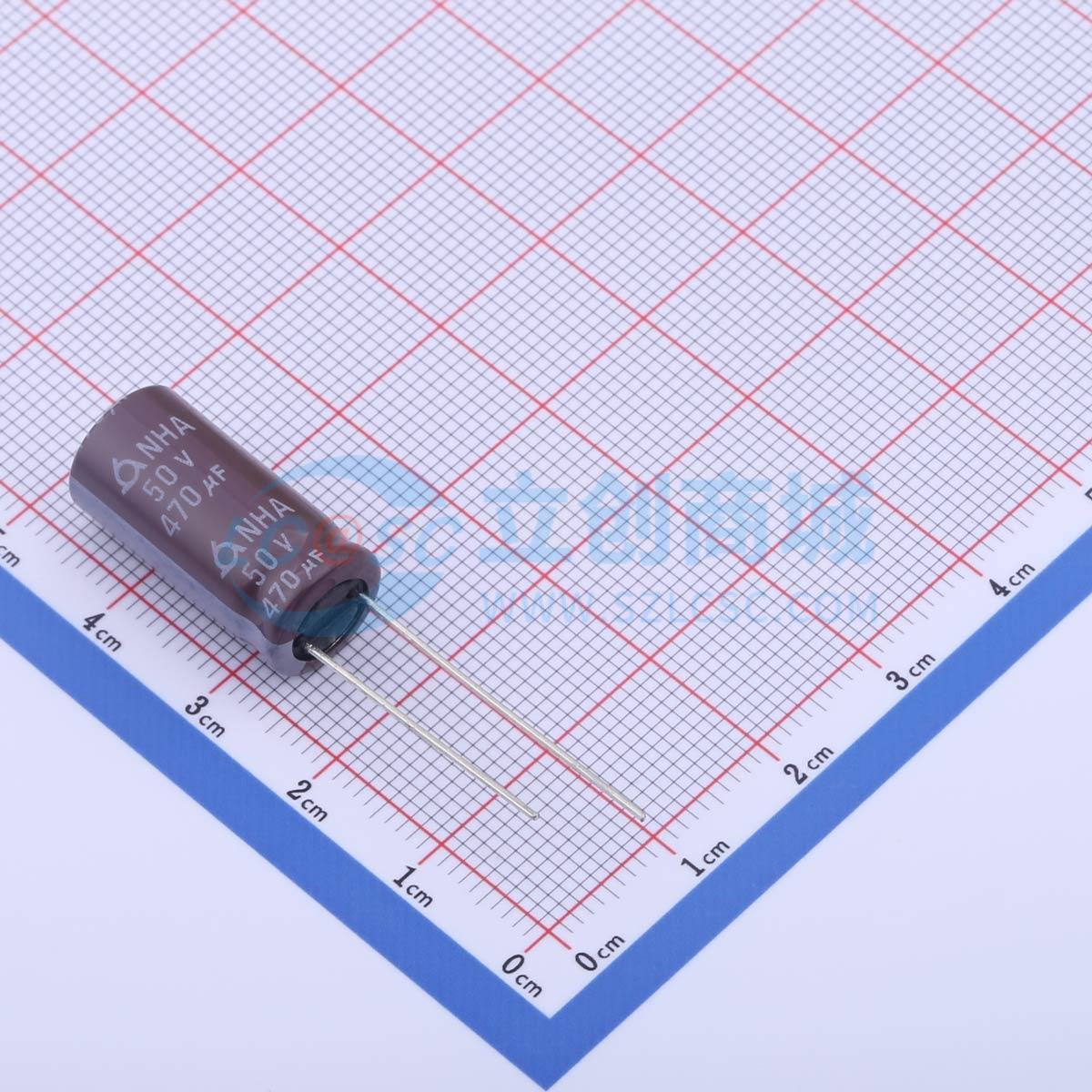 点击查看大图 NHA50V470M10*20 LO实物图