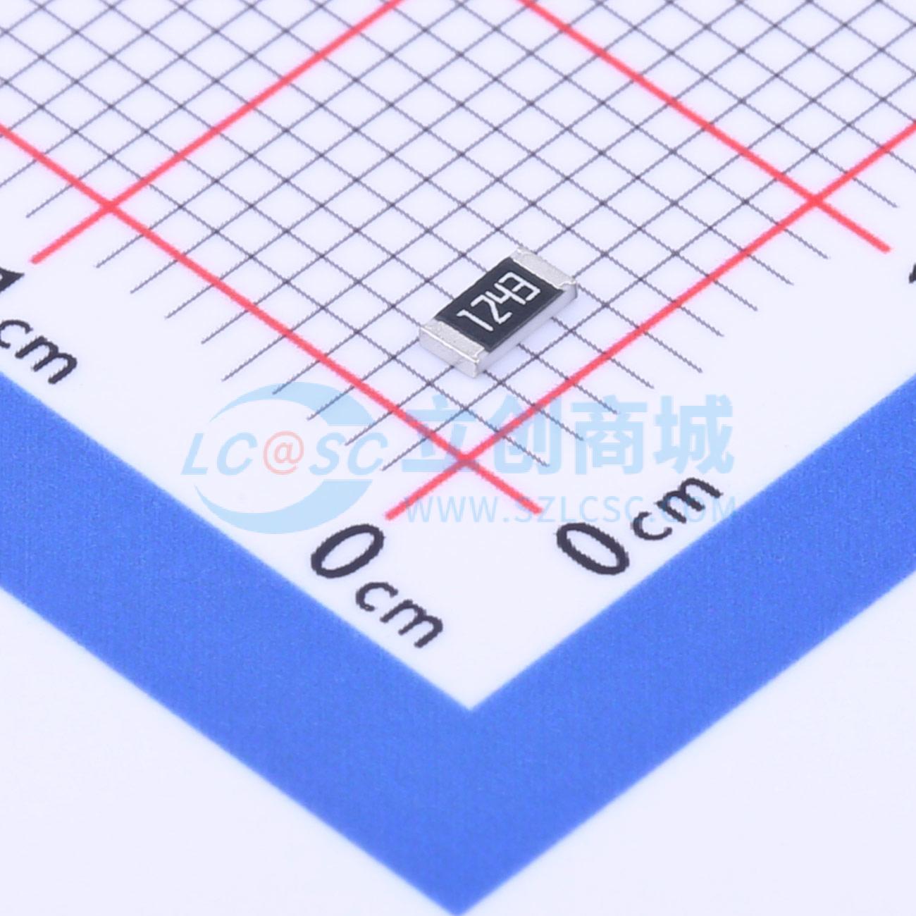 点击查看大图 RC1206FR-07124KL实物图