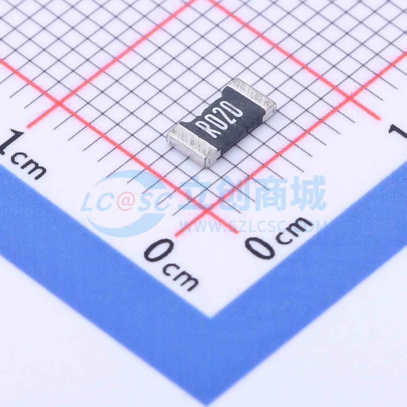 点击查看大图 HoLR2010-1W-20mR-1%-15ppm实物图