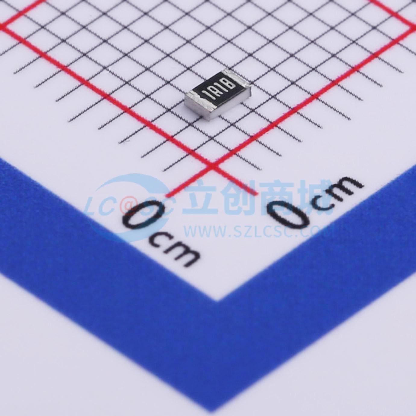 点击查看大图 RC0805FR-071R18L实物图