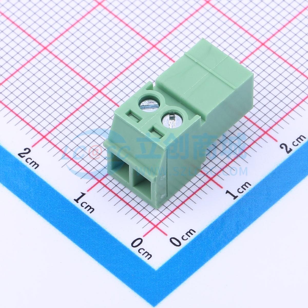 DB2EKR-3.81-2P-GN-S实物图