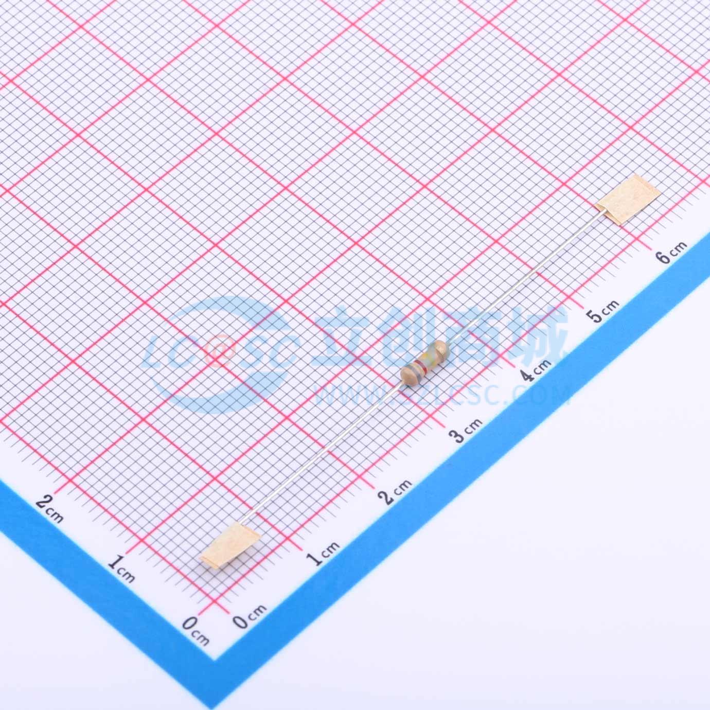 点击查看大图 CR1/4W-820K±5%-ST52实物图