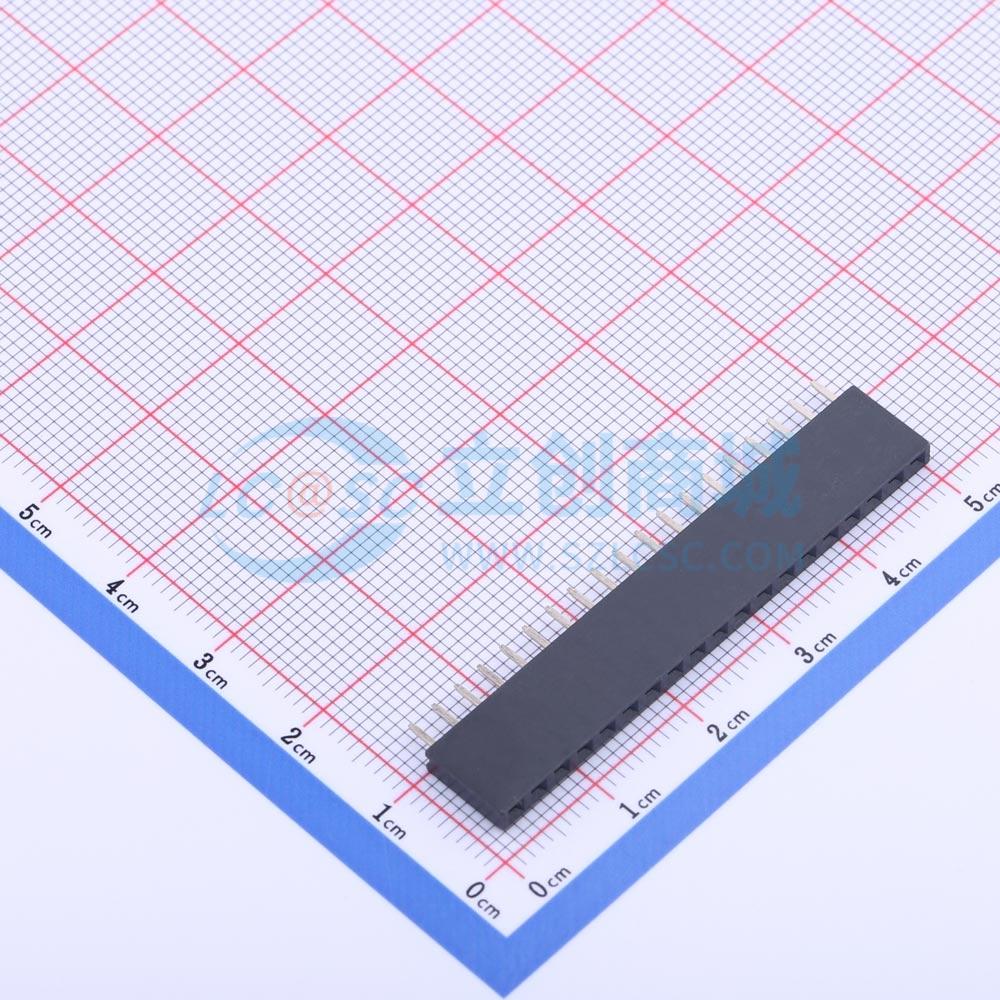 点击查看大图 KH-2.54FH-1X19P-H8.5实物图