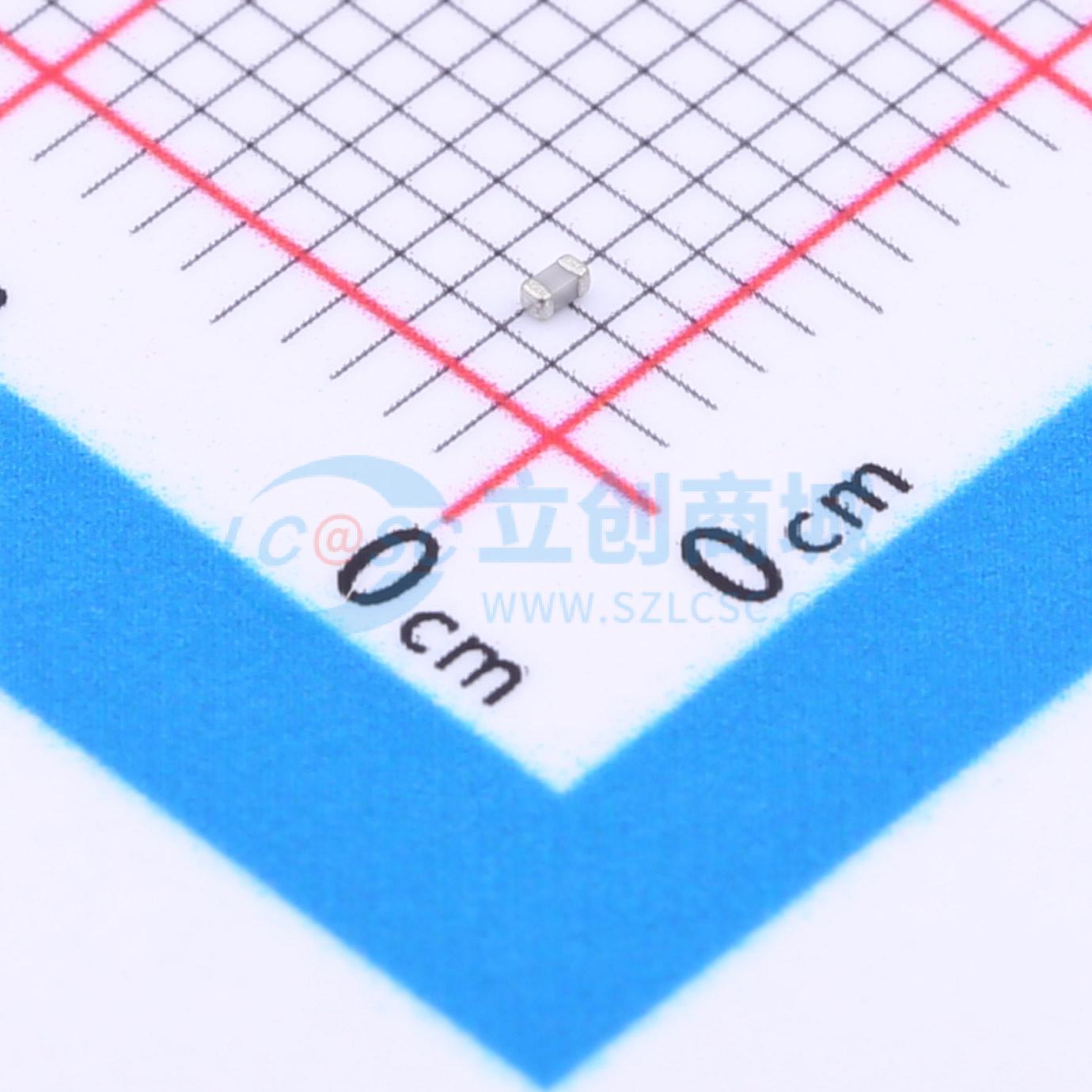 点击查看大图 0402N0R7C500CT实物图