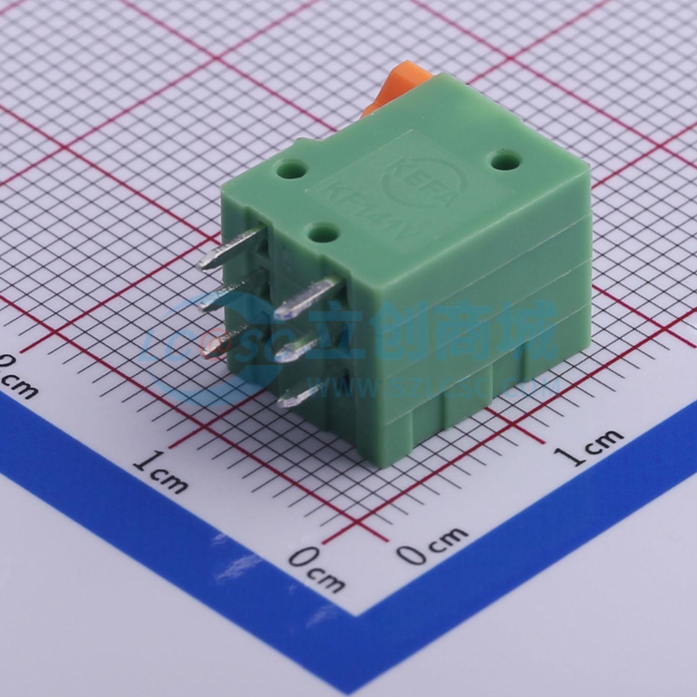 点击查看大图 KF141V-2.54-3P实物图