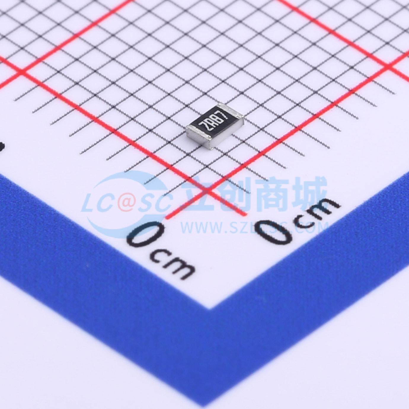 点击查看大图 RC0805FR-072R87L实物图