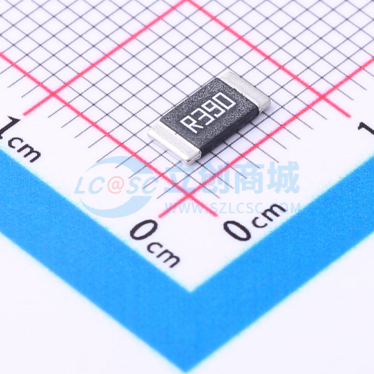 点击查看大图 HoJLR2512-3W-390mR-1%实物图