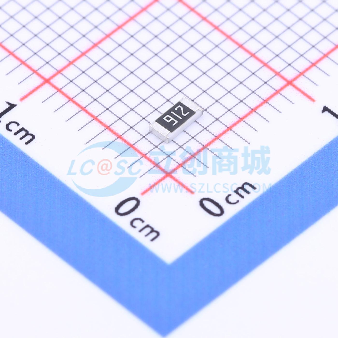 点击查看大图 FRC1206J912TS实物图