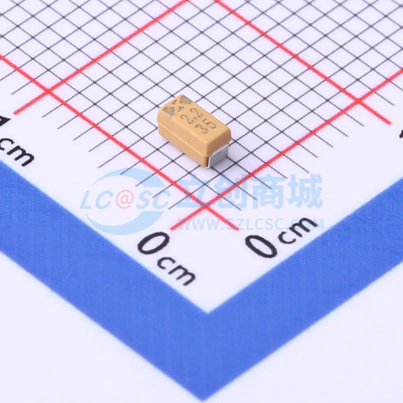点击查看大图 CA45-A-35V-2.2UF-K实物图