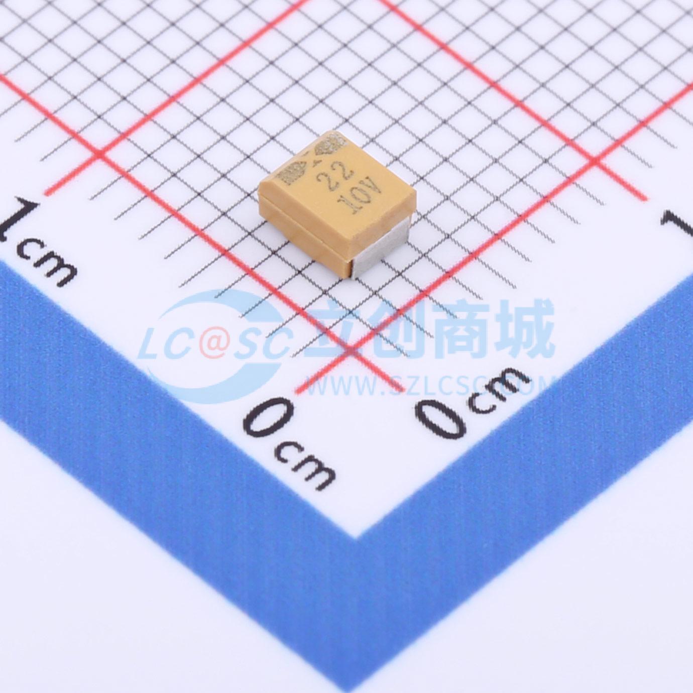 CA45-B-10V-22uF-K实物图