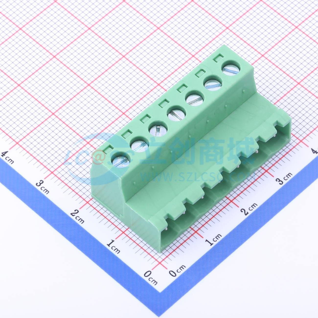 点击查看大图 DB2EKR-5.08-7P-GN-S实物图