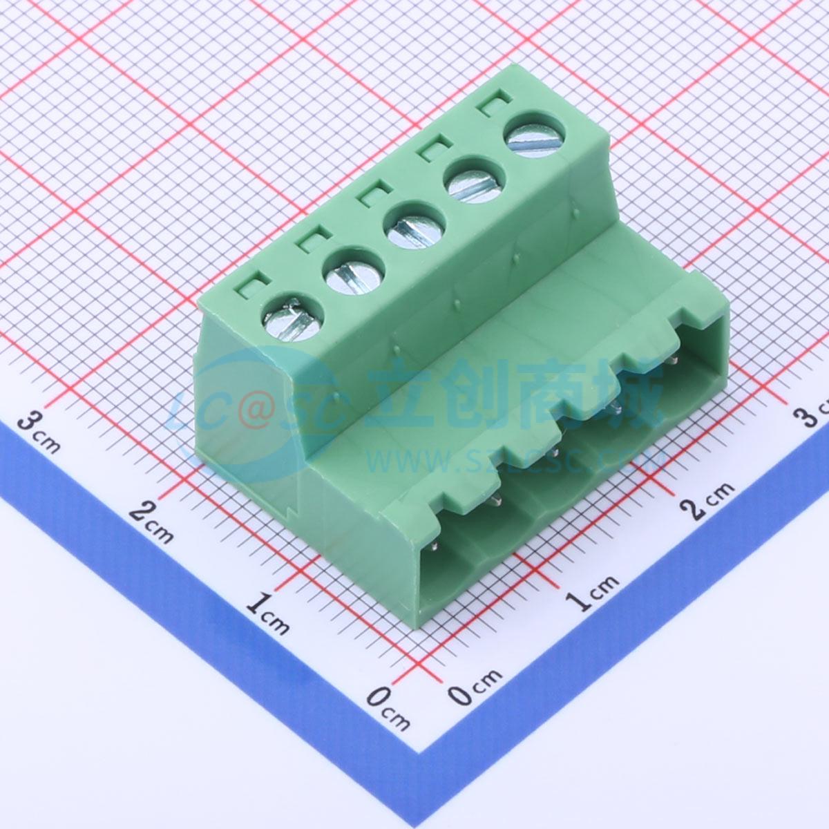 点击查看大图 DB2EKR-5.08-5P-GN-S实物图