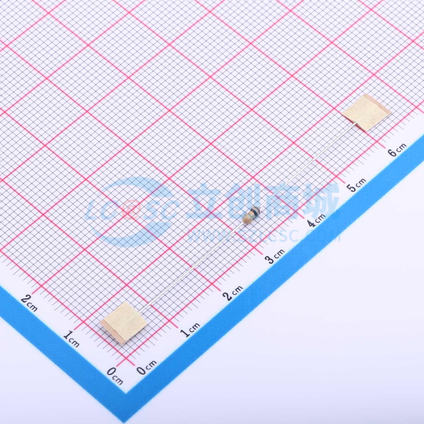 点击查看大图 CR1/8W-1Ω±5%-ST52实物图