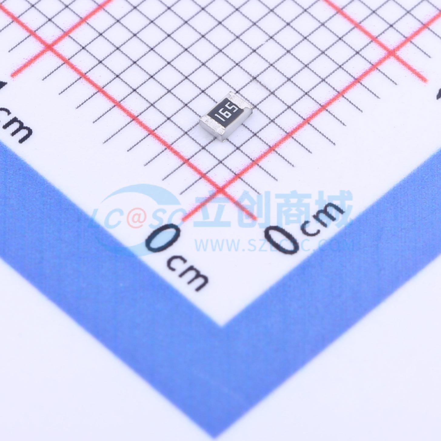 点击查看大图 FRC0805J165 TS实物图