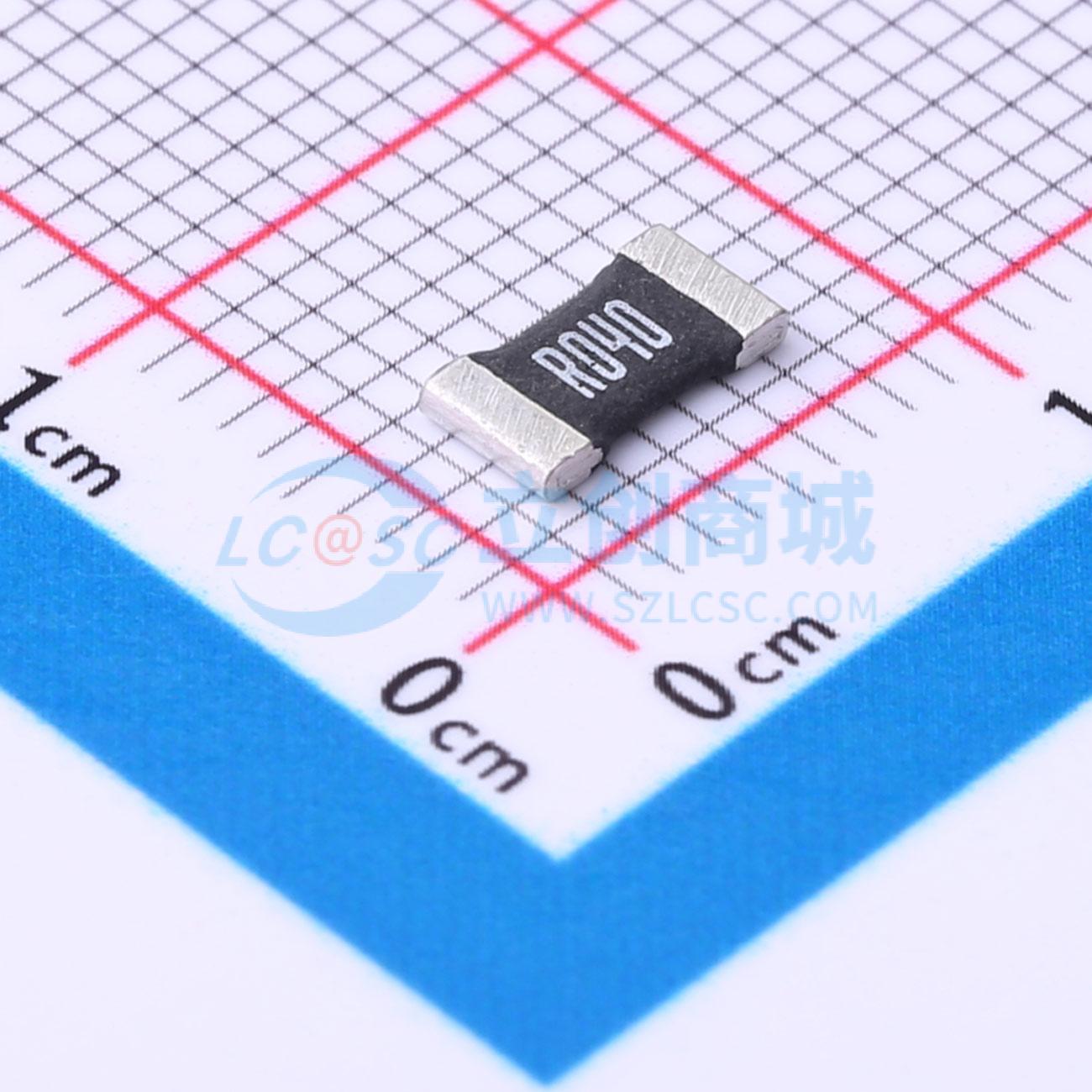 点击查看大图 HoLR2512-2W-40mR-1%-15ppm实物图