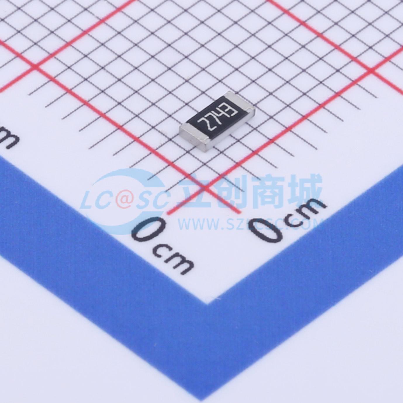 点击查看大图 RC1206FR-07274KL实物图