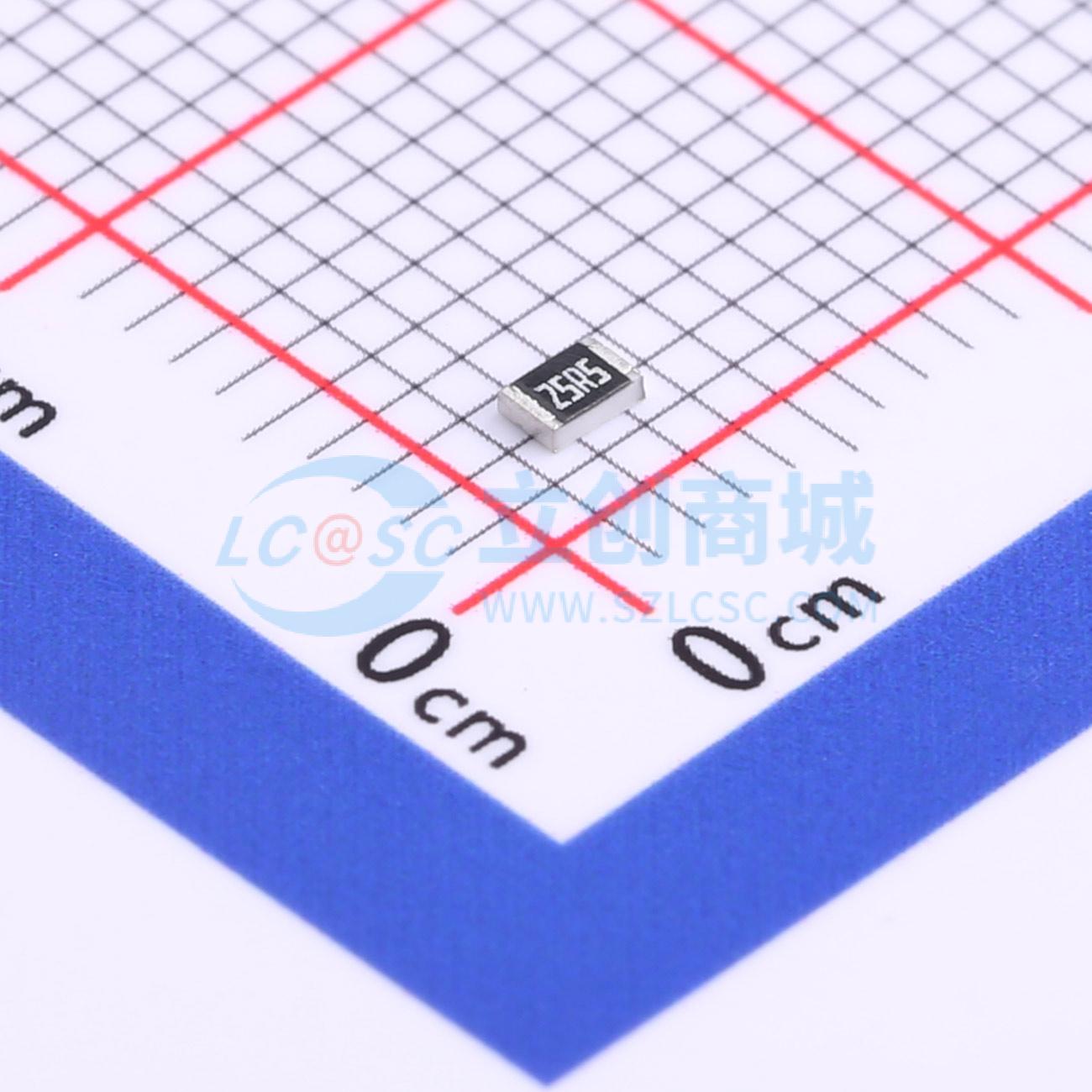 点击查看大图 RC0805FR-0725R5L实物图