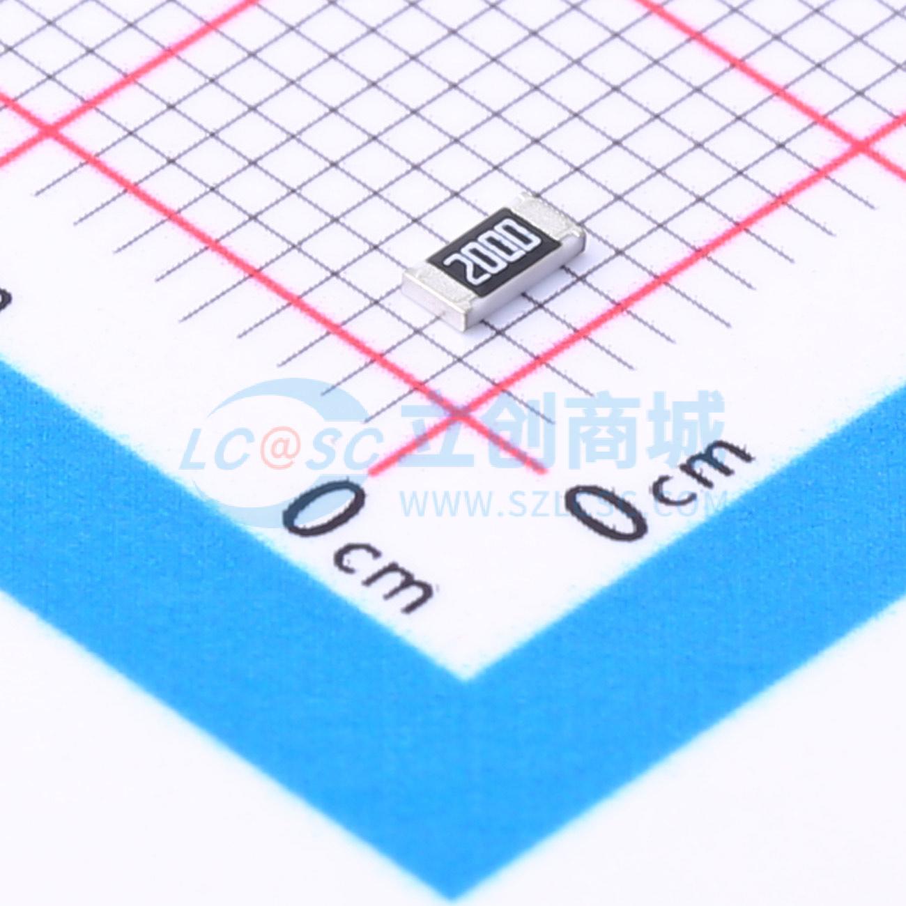 点击查看大图 HoCR1206-1/2W-200R-1%实物图