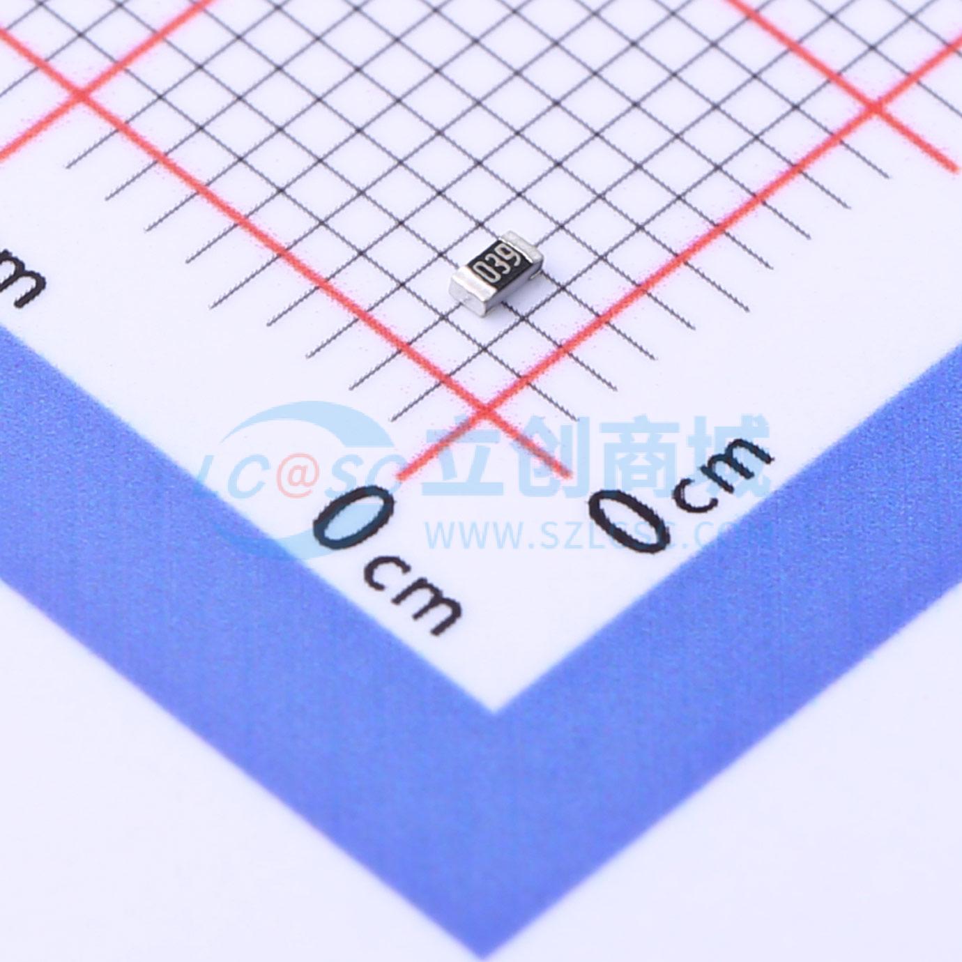 点击查看大图 0603WAJ039LT5E实物图