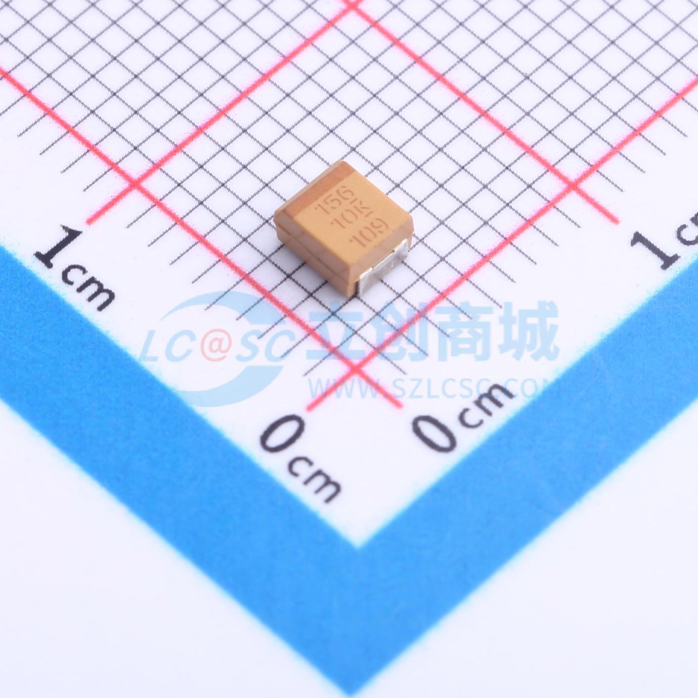 点击查看大图 T491B156K010AT实物图