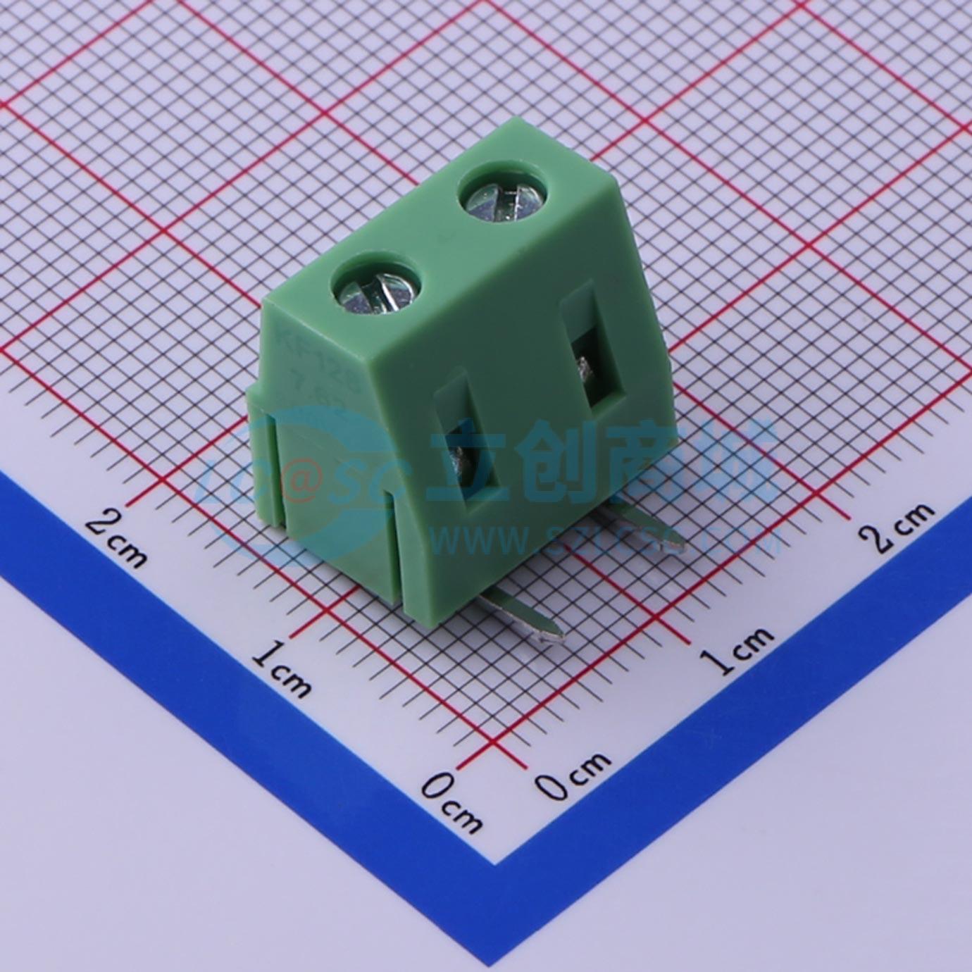 点击查看大图 KF128R-7.62-2P实物图