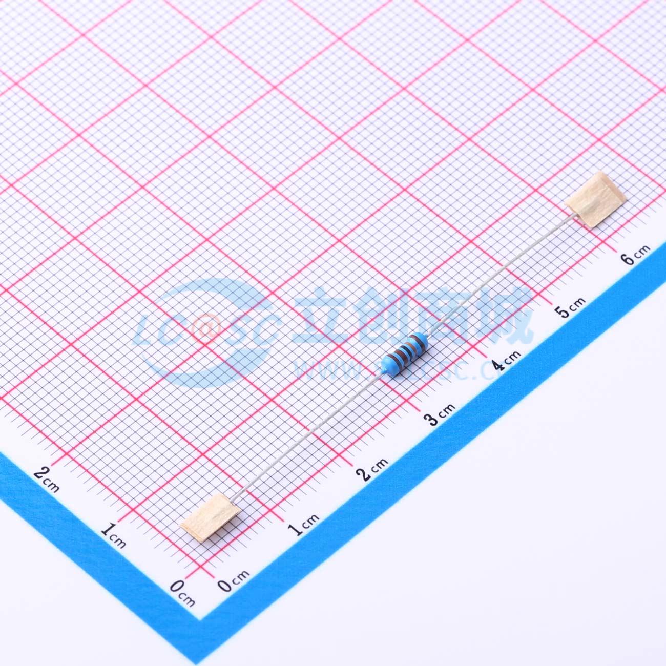 点击查看大图 MF1/4W-110K±1%-OT52实物图